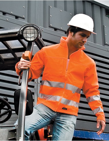 R-R117X-High Vis Soft Shell Jacket